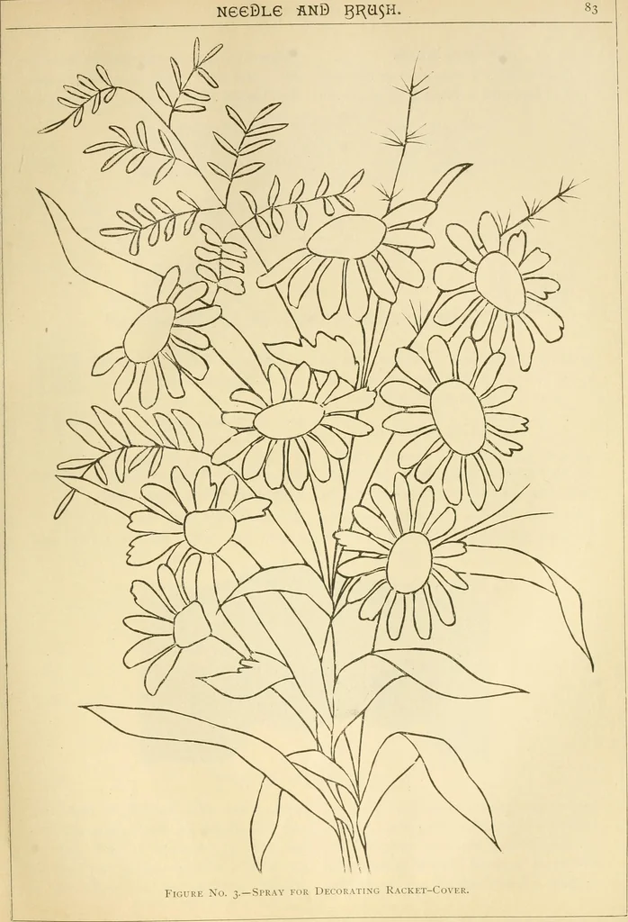An illustration from Needle and brush:, 1889, leaf 88