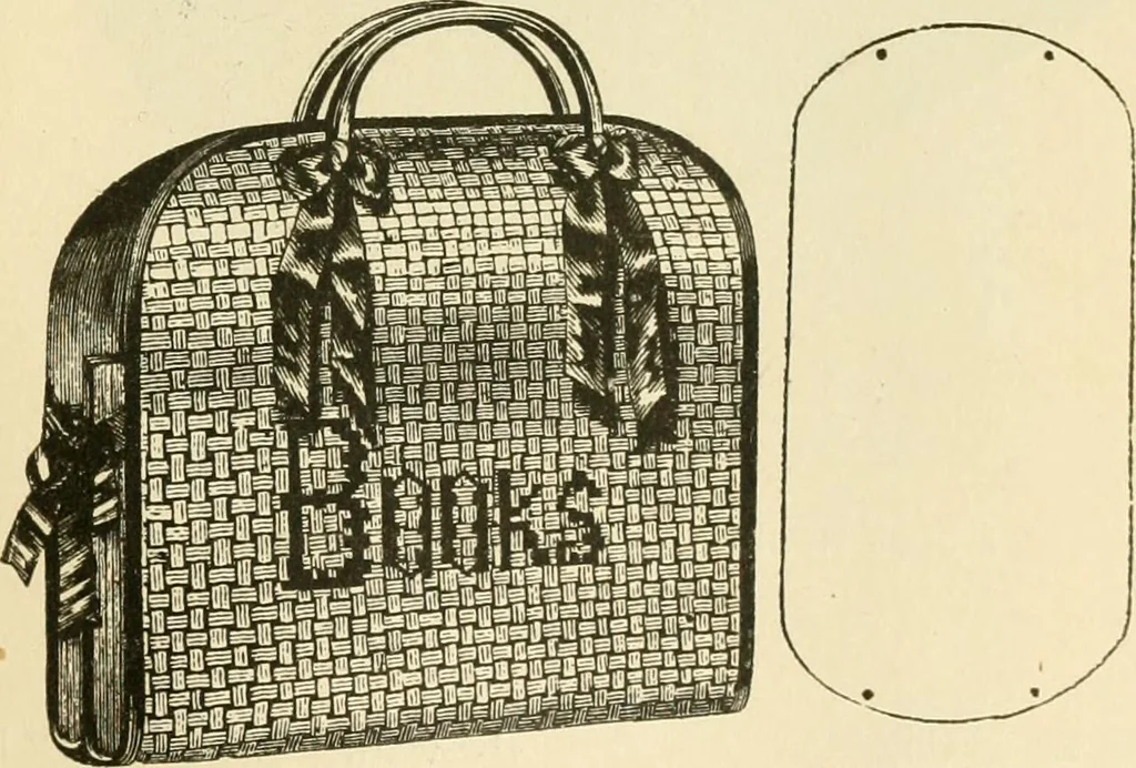 An illustration from Needle and brush:, 1889, leaf 94