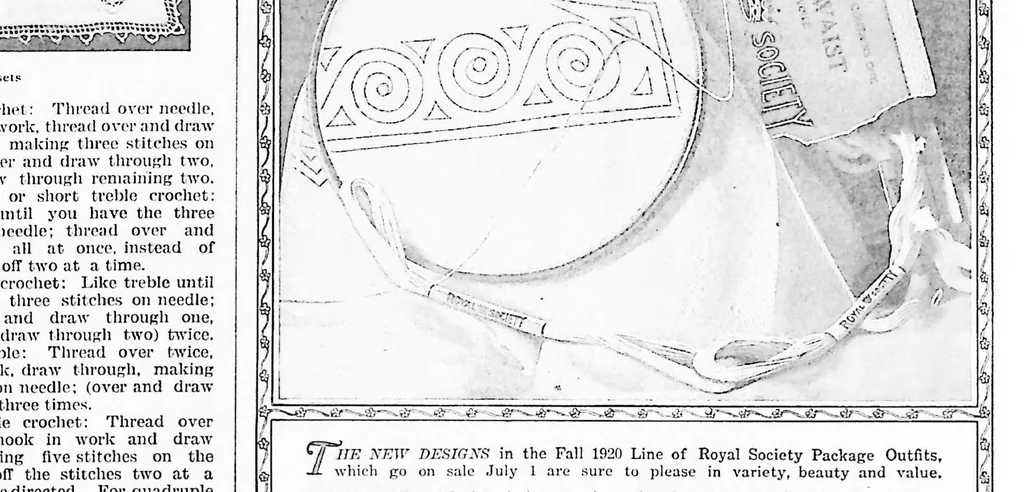 An illustration from Needlecraft Magazine. August, 1920., 1920, leaf 16