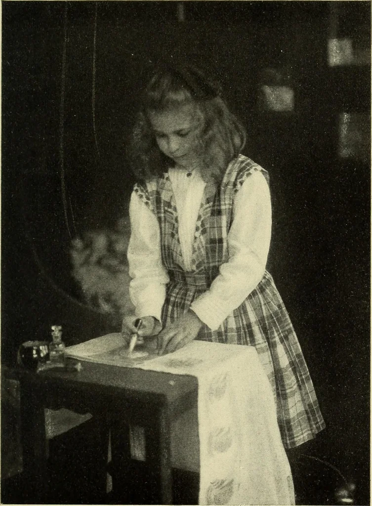 An illustration from Needlecraft, 1911, leaf 102