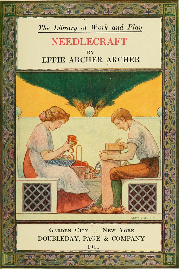 An illustration from Needlecraft, 1911, leaf 14