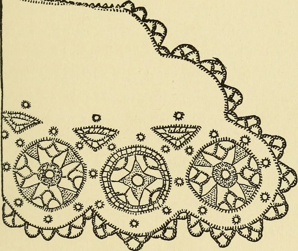 An illustration from Needlecraft, 1911, leaf 232