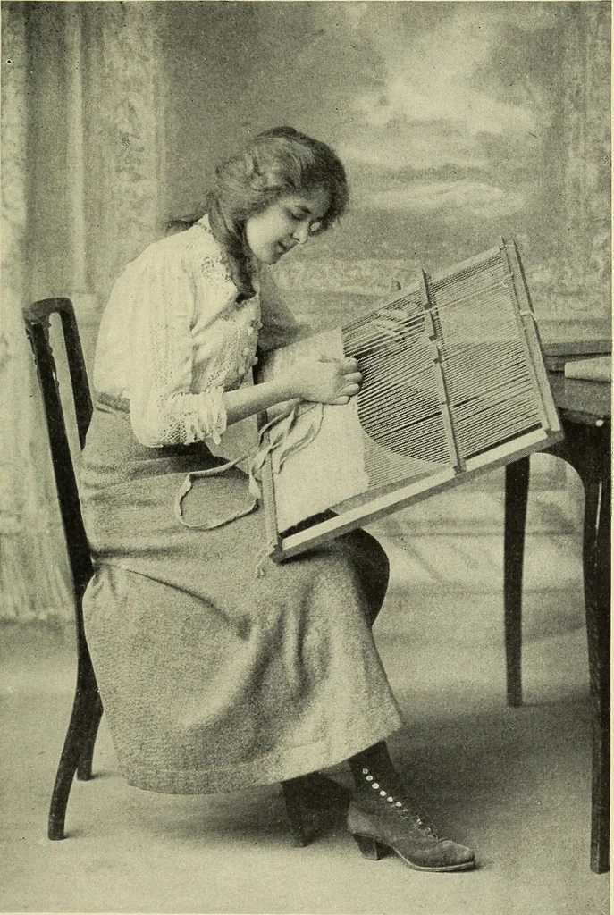An illustration from Needlecraft, 1911, leaf 332