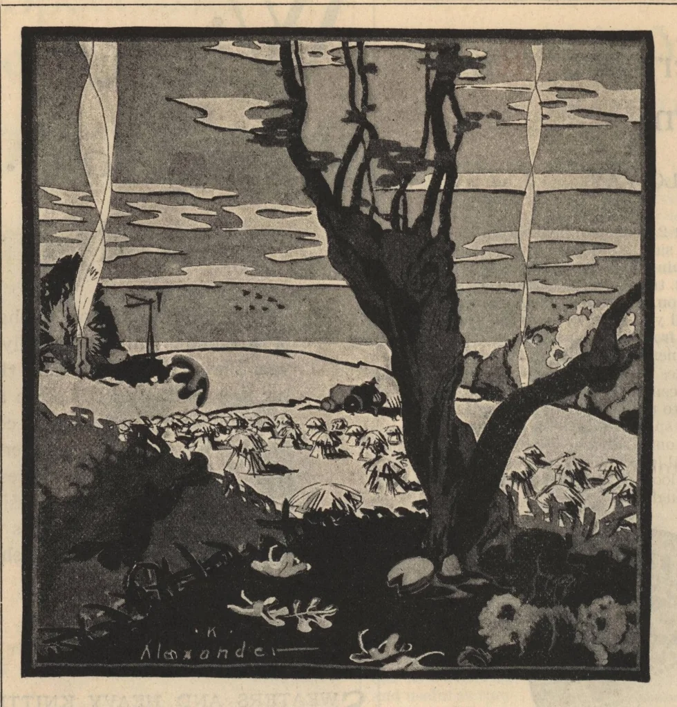 An illustration from Needlecraft Magazine (October, 1927), 1927, leaf 23