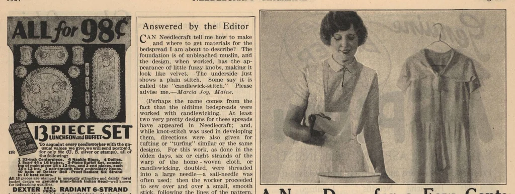 An illustration from Needlecraft Magazine (October, 1927), 1927, leaf 32