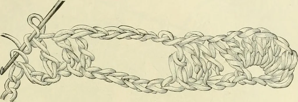 An illustration from Needle-craft: artistic and practical, 1889, leaf 104