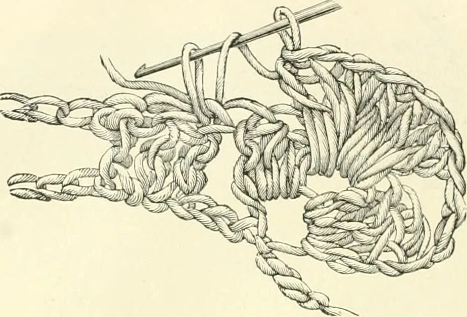 An illustration from Needle-craft: artistic and practical, 1889, leaf 105