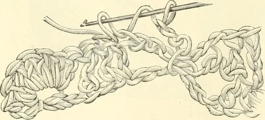 An illustration from Needle-craft: artistic and practical, 1889, leaf 105