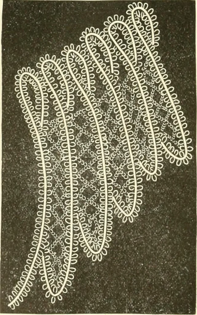 An illustration from Needle-craft: artistic and practical, 1889, leaf 129