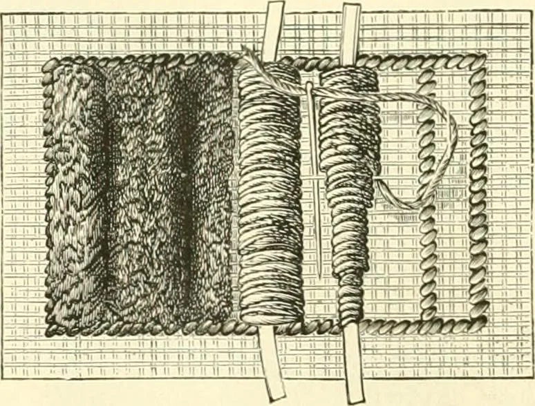 An illustration from Needle-craft: artistic and practical, 1889, leaf 143