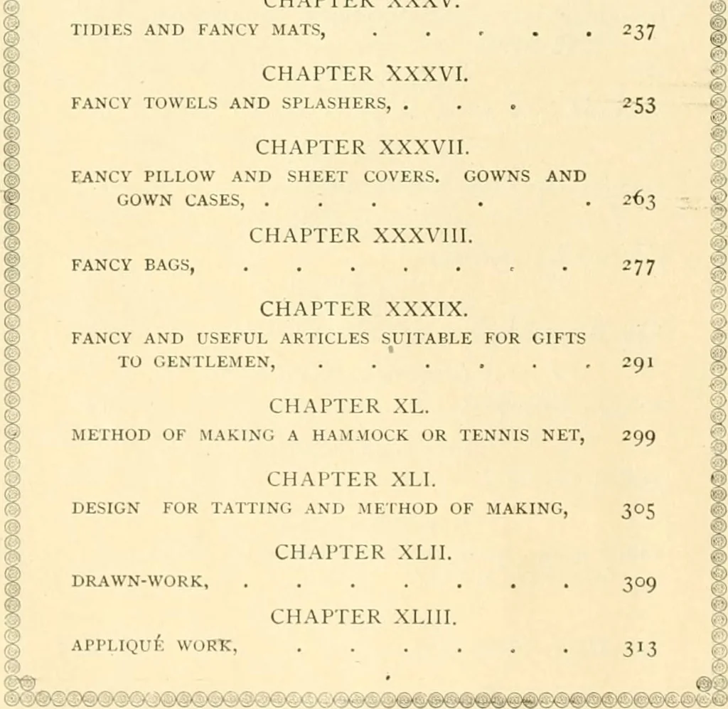 An illustration from Needle-craft: artistic and practical, 1889, leaf 15