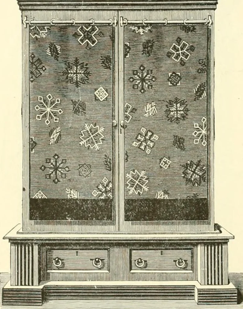 An illustration from Needle-craft: artistic and practical, 1889, leaf 153