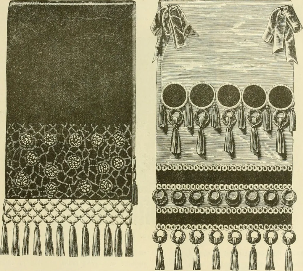 An illustration from Needle-craft: artistic and practical, 1889, leaf 180