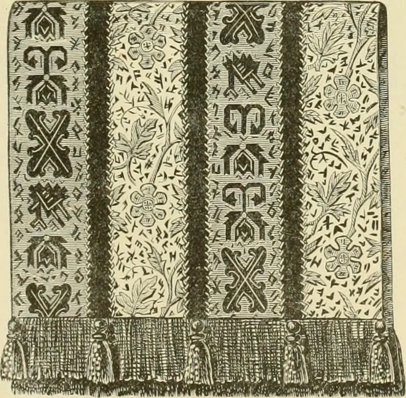 An illustration from Needle-craft: artistic and practical, 1889, leaf 188