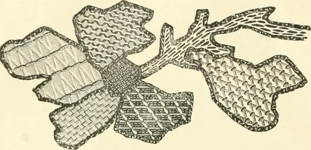 An illustration from Needle-craft: artistic and practical, 1889, leaf 193