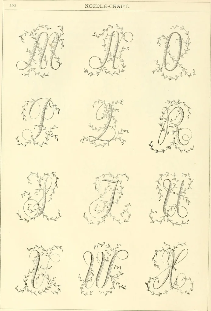 An illustration from Needle-craft: artistic and practical, 1889, leaf 205