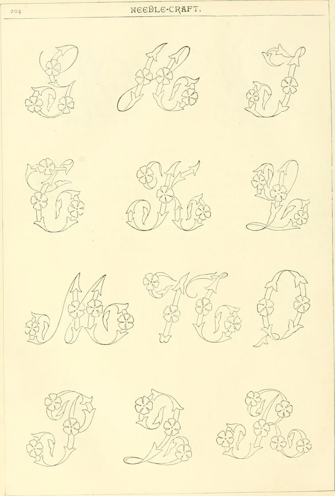 An illustration from Needle-craft: artistic and practical, 1889, leaf 207