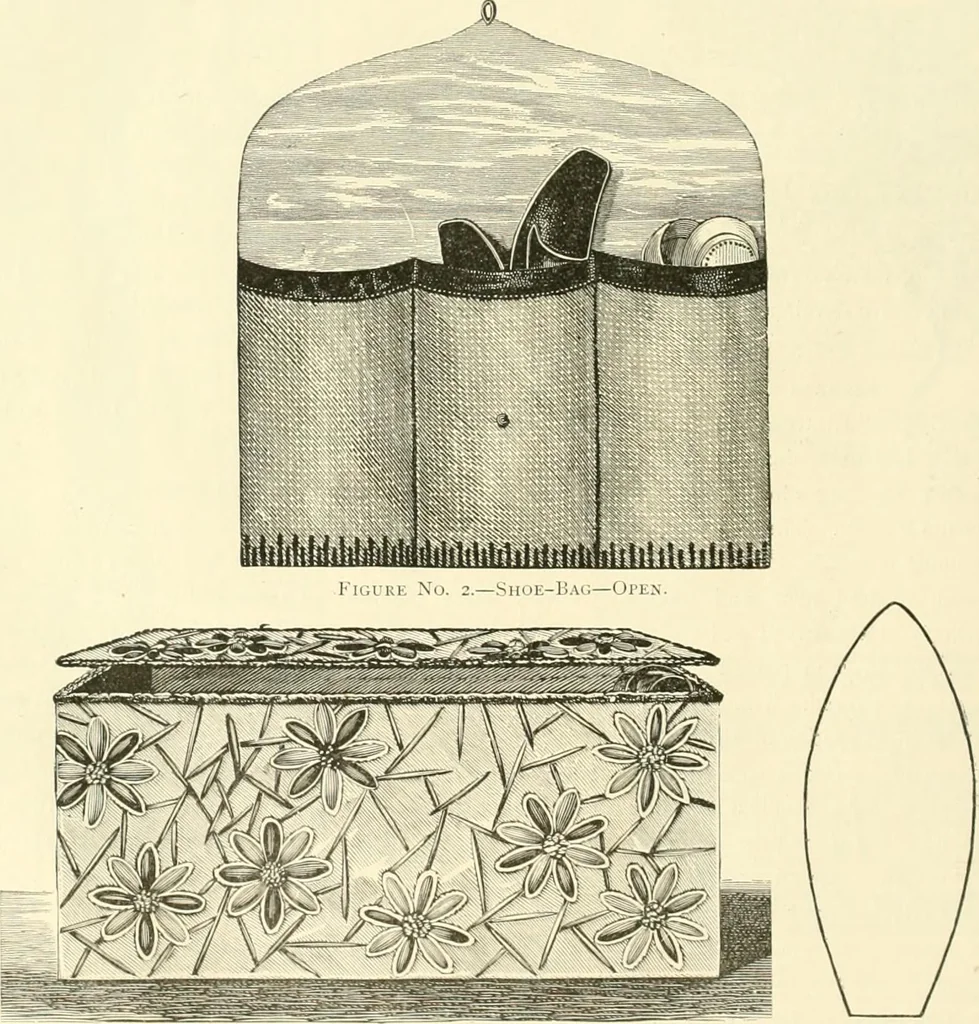 An illustration from Needle-craft: artistic and practical, 1889, leaf 215
