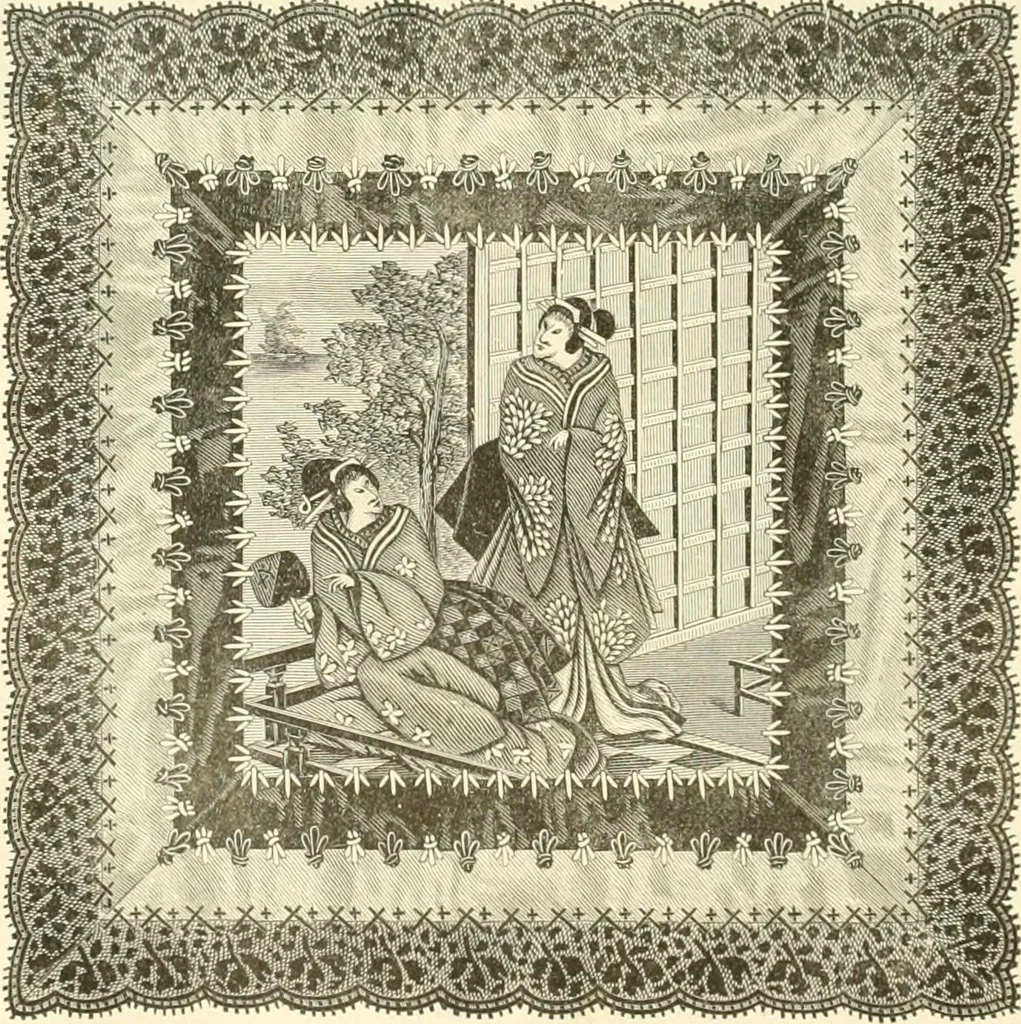 An illustration from Needle-craft: artistic and practical, 1889, leaf 243