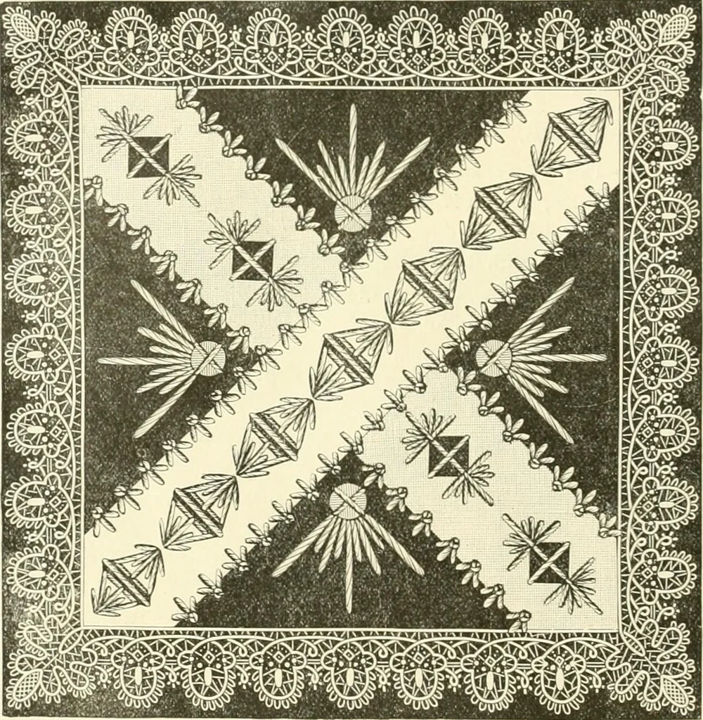 An illustration from Needle-craft: artistic and practical, 1889, leaf 245