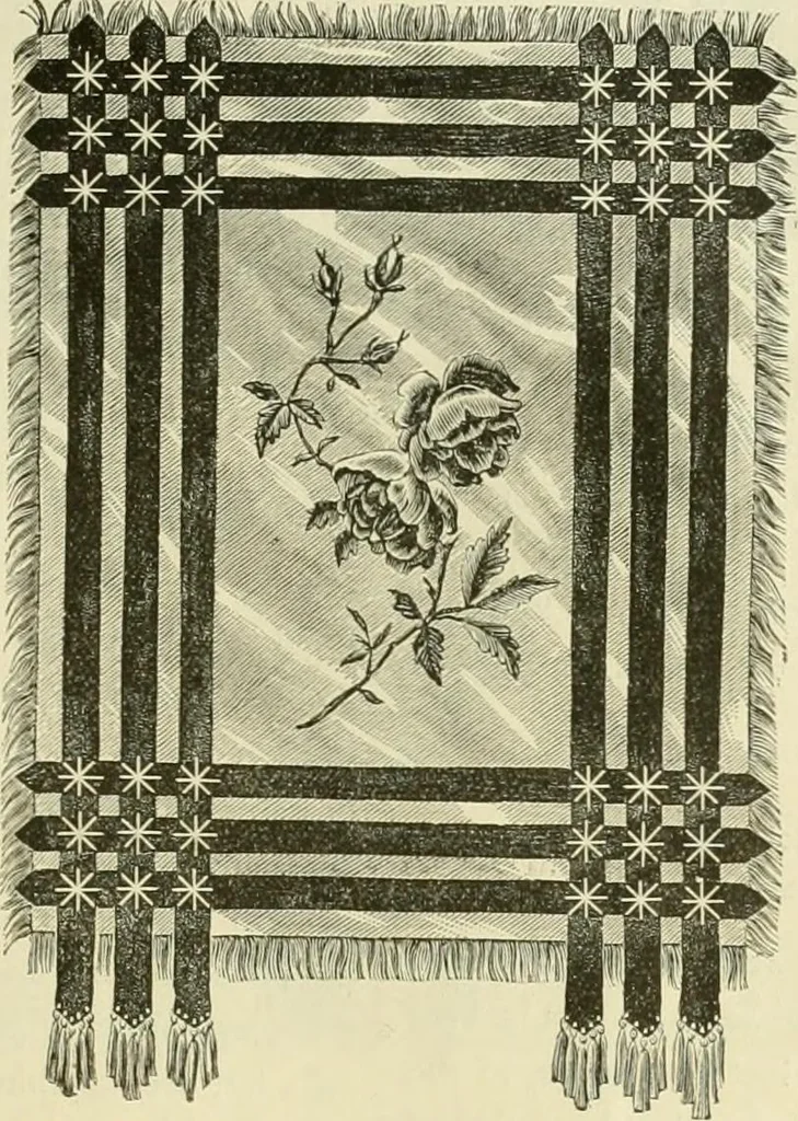 An illustration from Needle-craft: artistic and practical, 1889, leaf 246