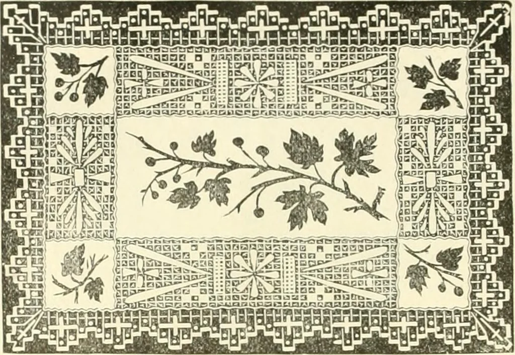 An illustration from Needle-craft: artistic and practical, 1889, leaf 249