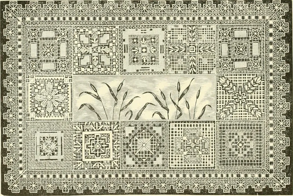 An illustration from Needle-craft: artistic and practical, 1889, leaf 261
