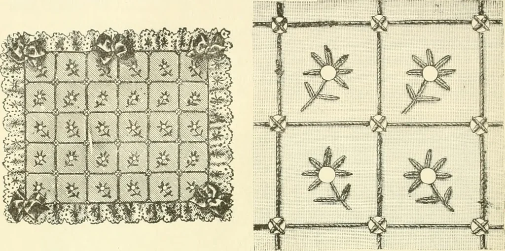 An illustration from Needle-craft: artistic and practical, 1889, leaf 263