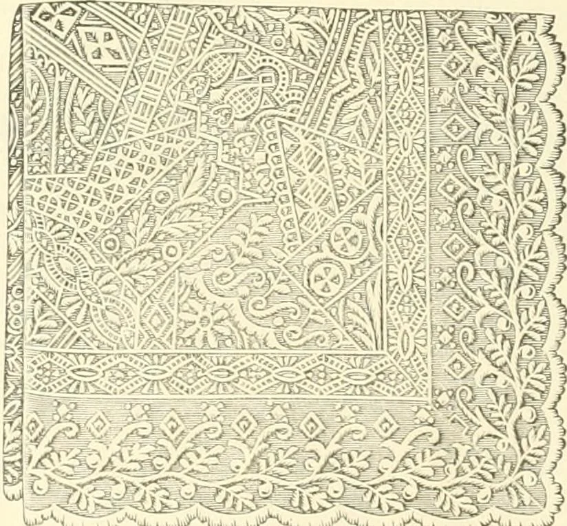 An illustration from Needle-craft: artistic and practical, 1889, leaf 267