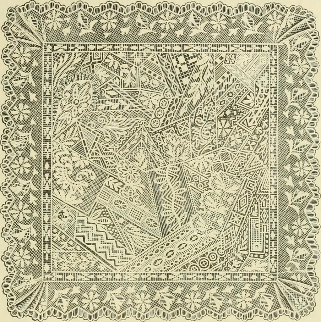 An illustration from Needle-craft: artistic and practical, 1889, leaf 268