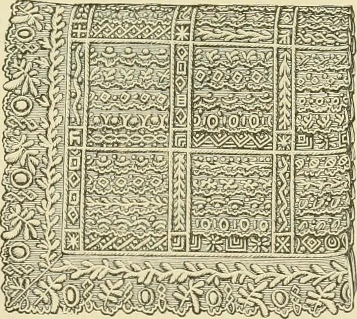 An illustration from Needle-craft: artistic and practical, 1889, leaf 268