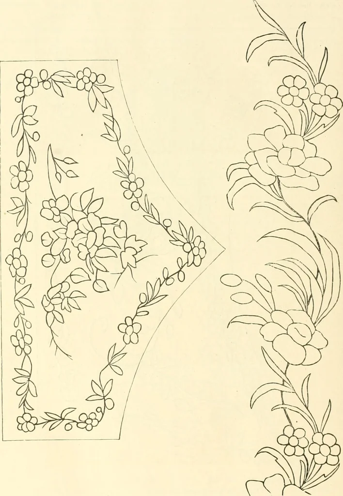 An illustration from Needle-craft: artistic and practical, 1889, leaf 277