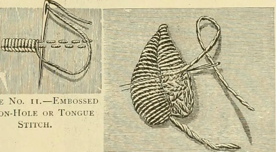 An illustration from Needle-craft: artistic and practical, 1889, leaf 28