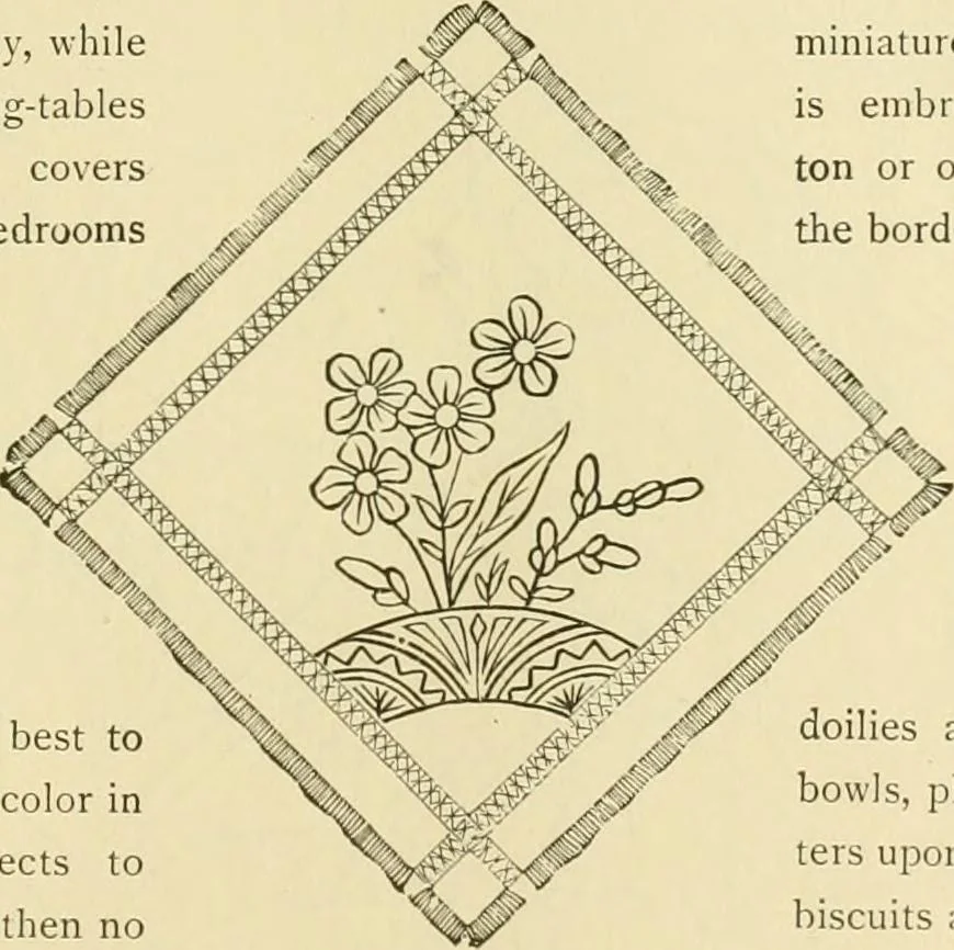 An illustration from Needle-craft: artistic and practical, 1889, leaf 34