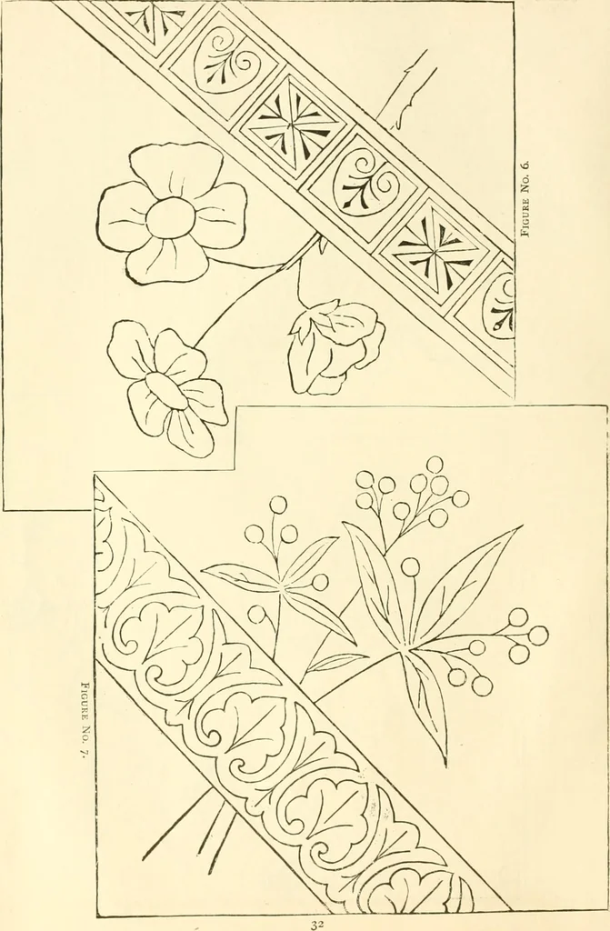 An illustration from Needle-craft: artistic and practical, 1889, leaf 37