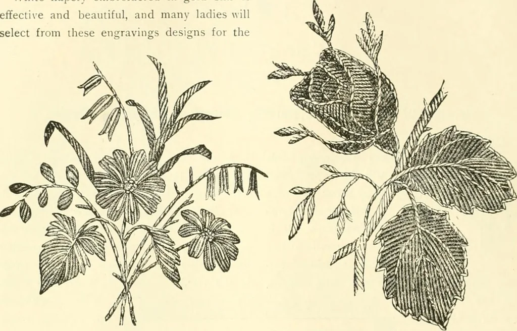 An illustration from Needle-craft: artistic and practical, 1889, leaf 43