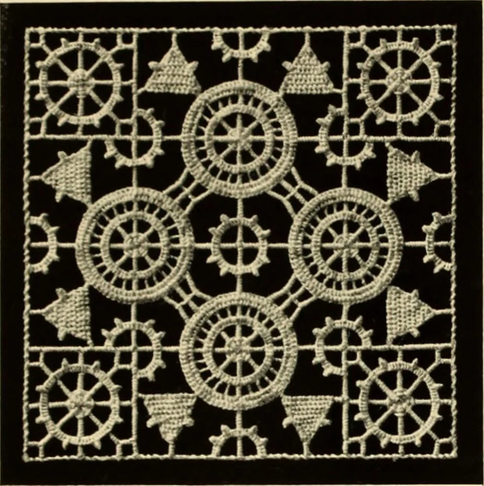 An illustration from Needle-made laces, 1890, leaf 14