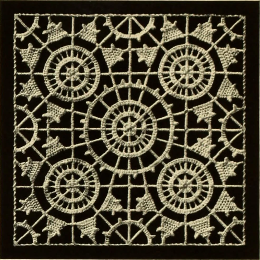 An illustration from Needle-made laces, 1890, leaf 14