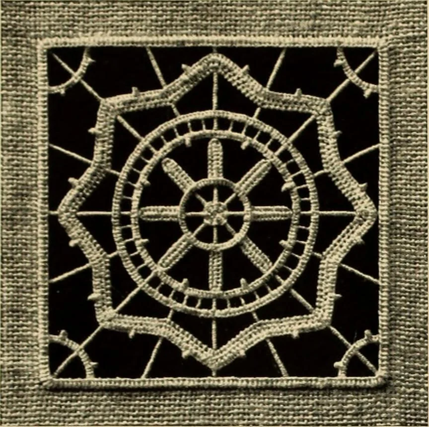 An illustration from Needle-made laces, 1890, leaf 16