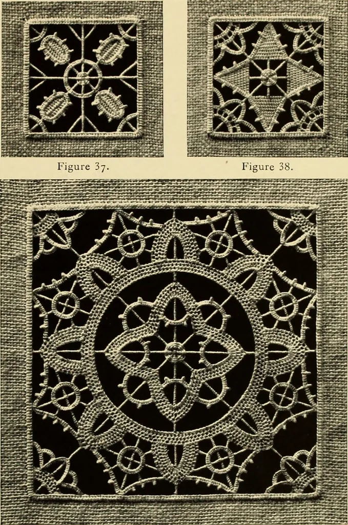 An illustration from Needle-made laces, 1890, leaf 16