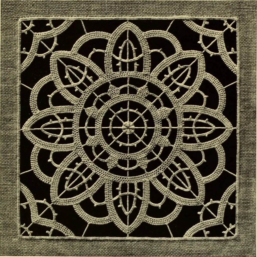 An illustration from Needle-made laces, 1890, leaf 17