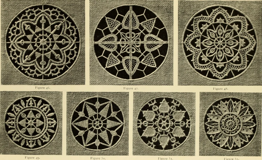 An illustration from Needle-made laces, 1890, leaf 18