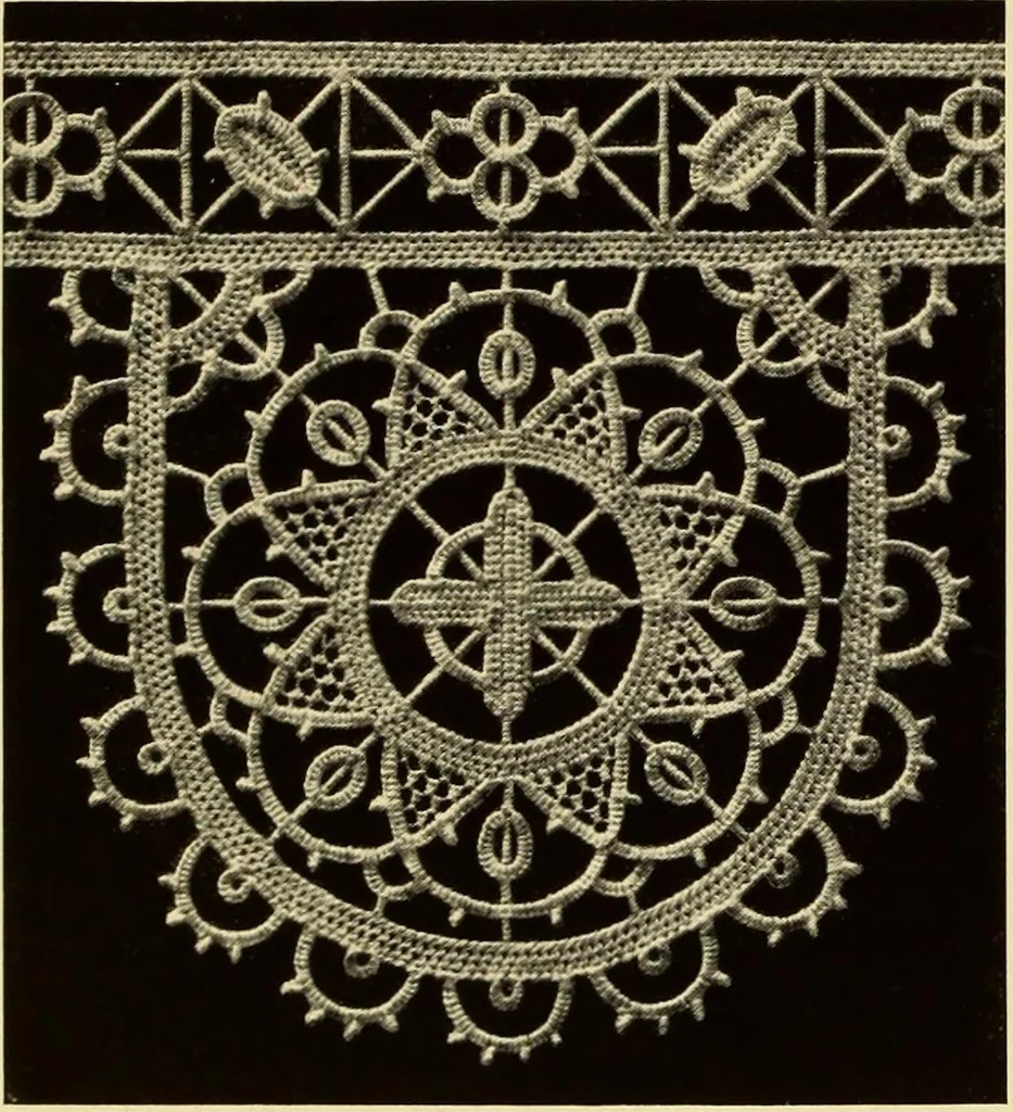 An illustration from Needle-made laces, 1890, leaf 19