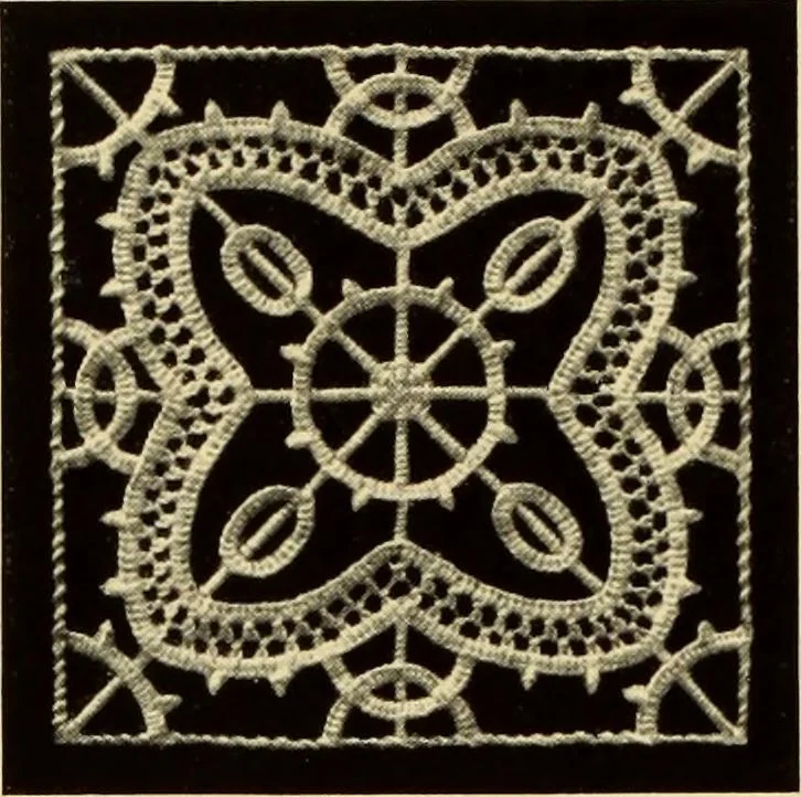 An illustration from Needle-made laces, 1890, leaf 19