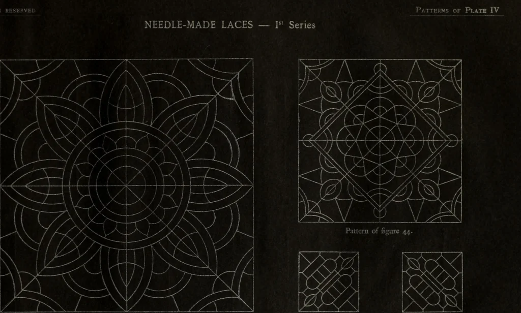 An illustration from Needle-made laces, 1890, leaf 40