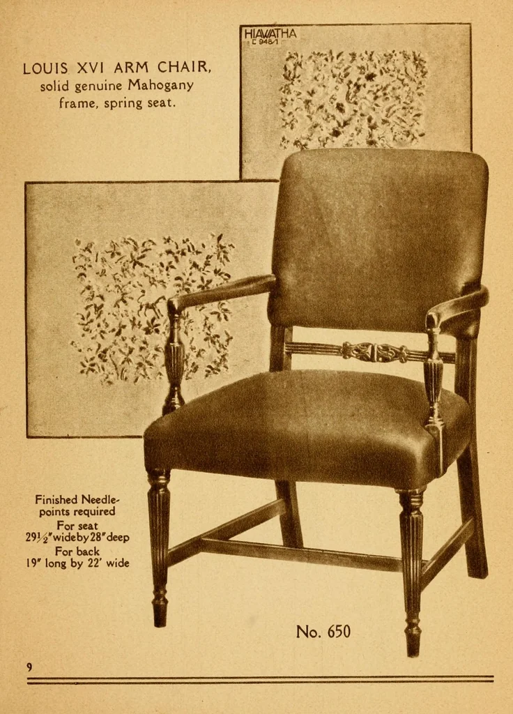 An illustration from Needle-point furniture., leaf 11