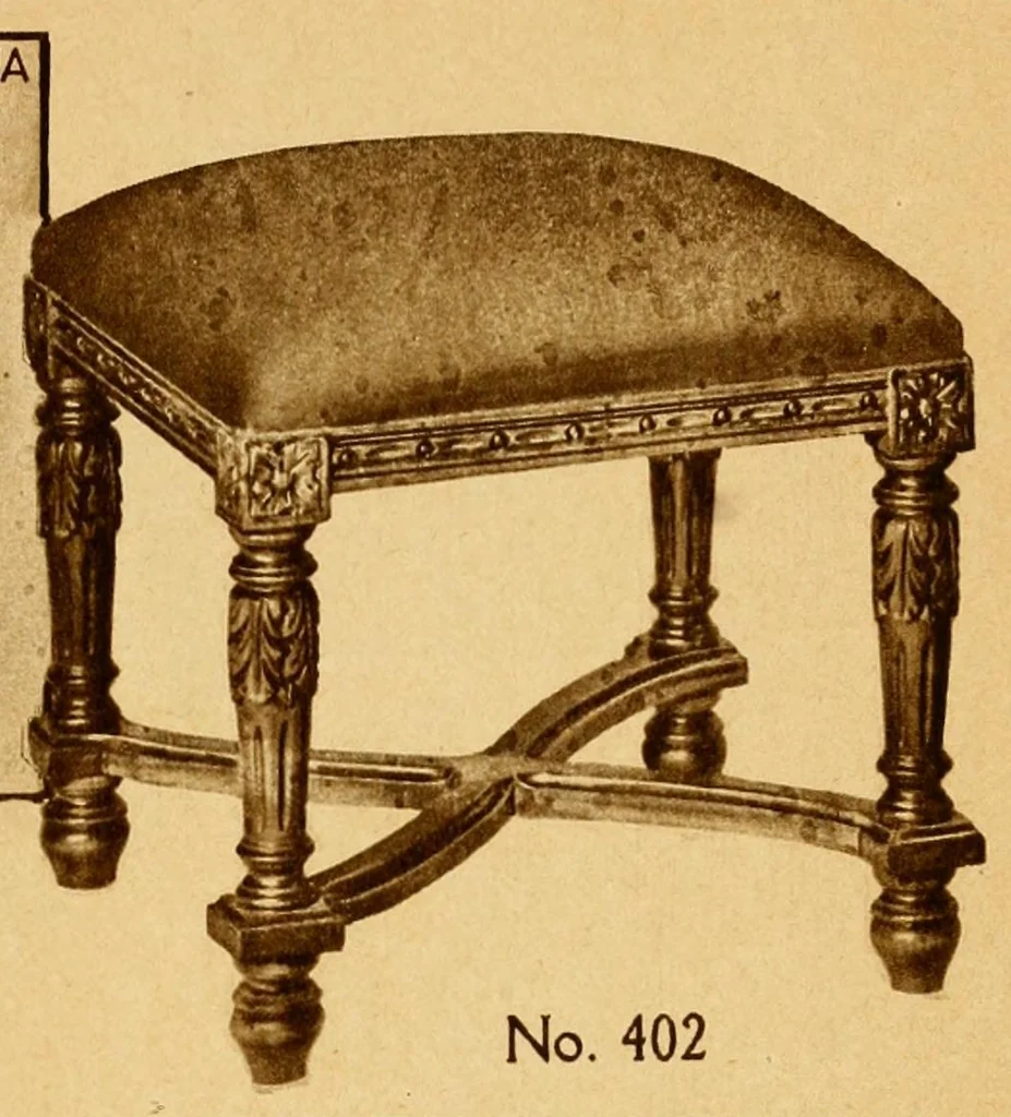 An illustration from Needle-point furniture., leaf 17