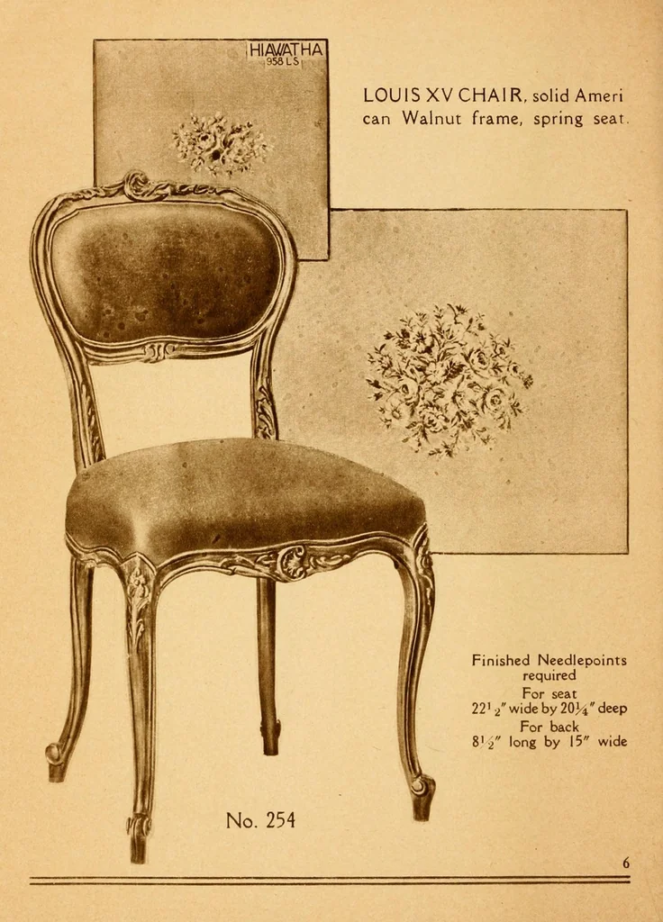 An illustration from Needle-point furniture., leaf 8