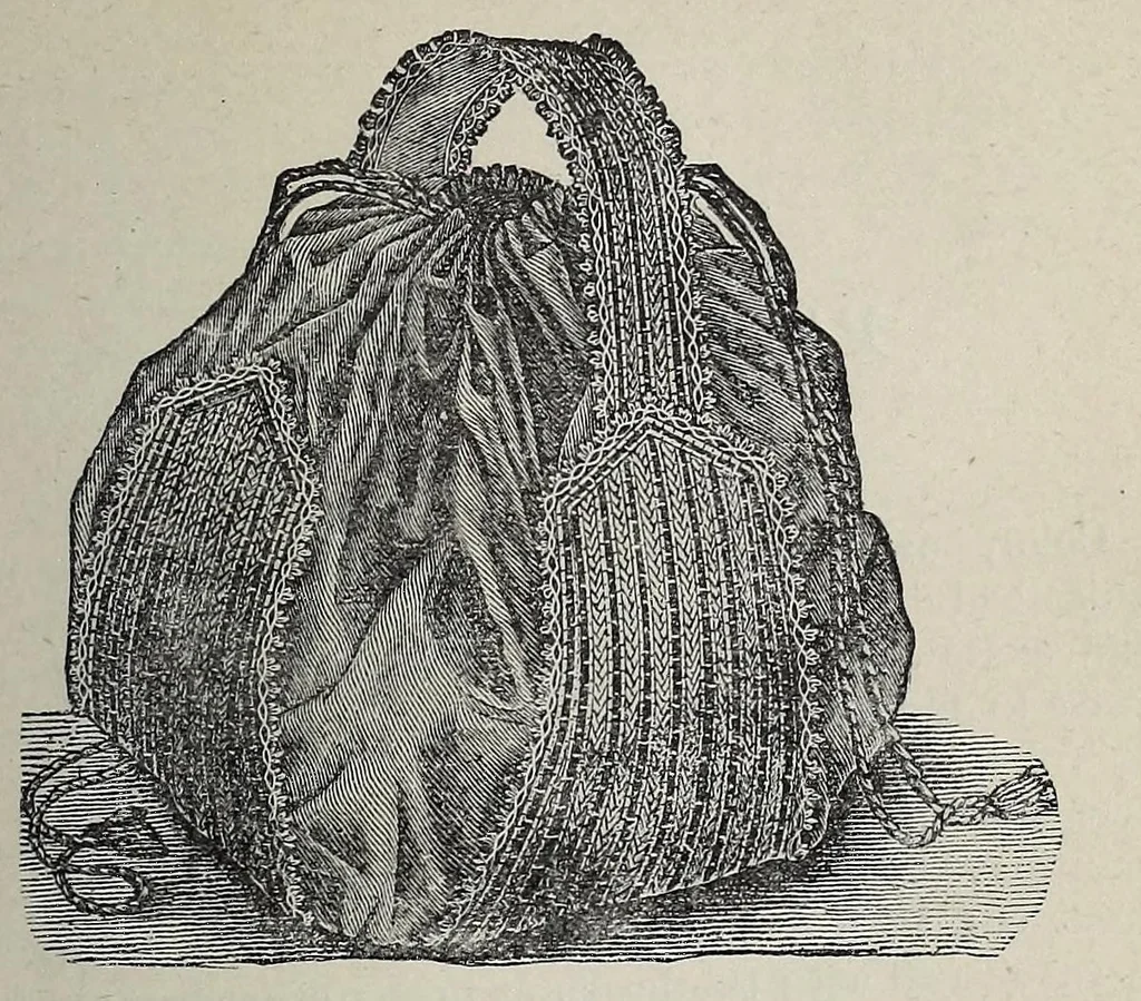 An illustration from Needles and brushes, and how to use them; a manual of fancy work, 1887, leaf 59
