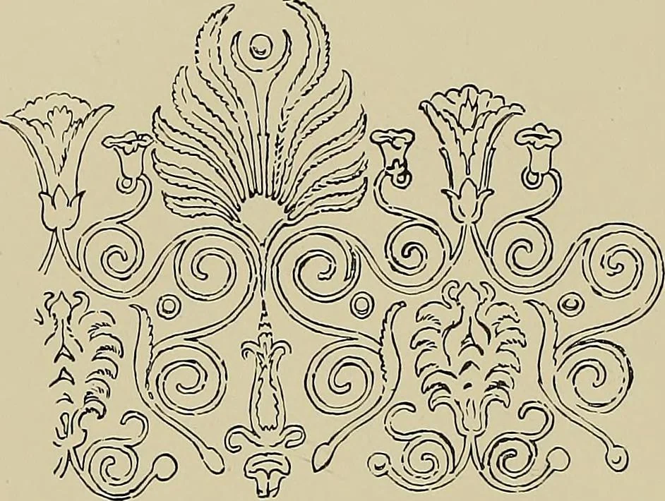 An illustration from Needlework as art, 1886, leaf 165